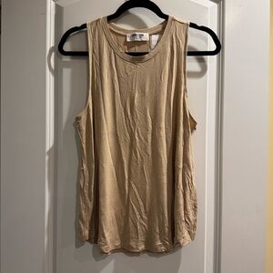 Double Zero Neutral Beige Sleeveless Tank